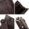 HUMERPAUL Genuine Leather Men's Wallet Short Multi Function ID Credit Card Holder Portemonnee High Quality Zip Coin Pocket 4