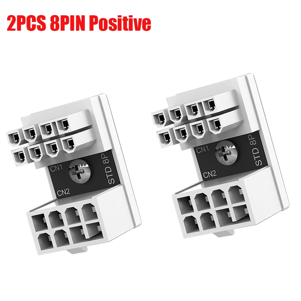 Angled ATX 8-Pin Power Adapter for GPU and Desktop Power Management