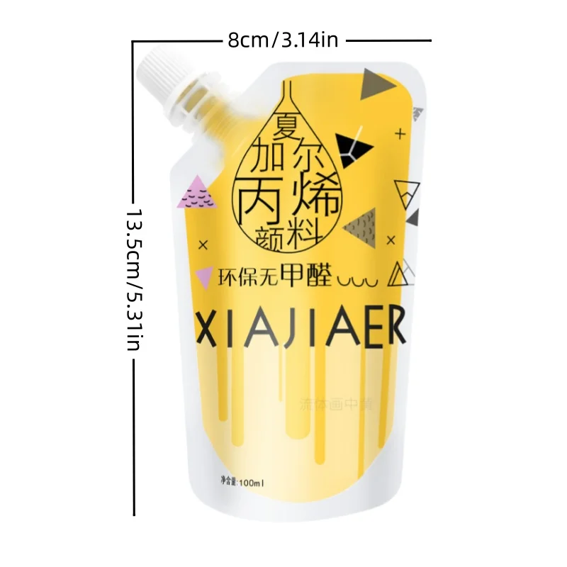 100ml/27 colors /1pcs art painting acrylic paint Hand-painted wall painting graffiti paint xiajiaer acrylic paint 2