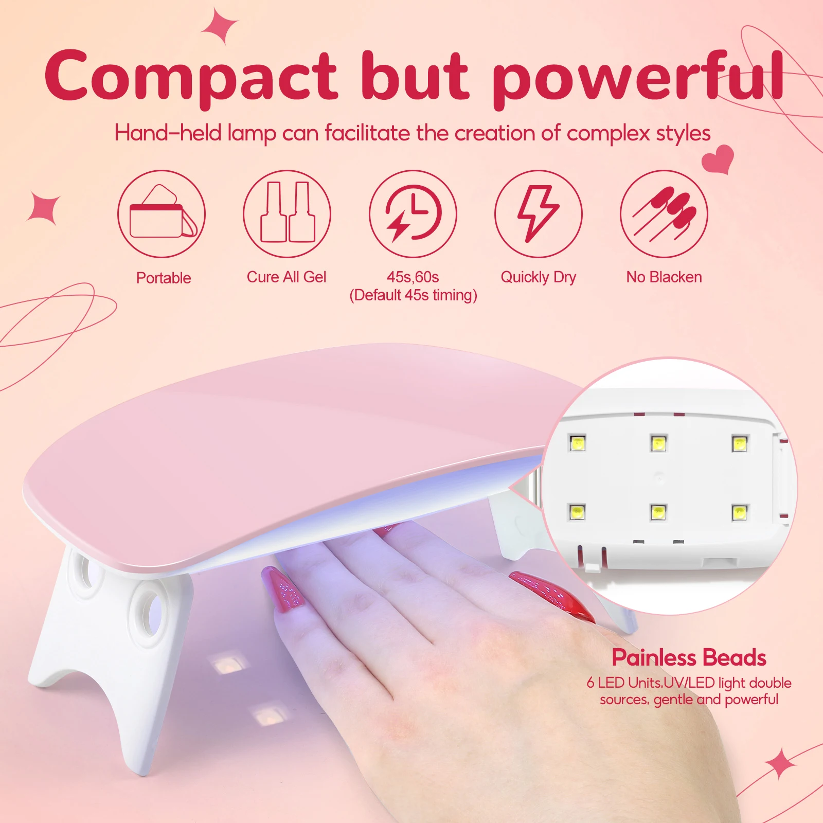 COSCELIA 6 Colors Nail Gel Polish Set with Nail Lamp Base Top Coat Rose Cuticle Oil and Nail Manicure Tools for Beginner 3