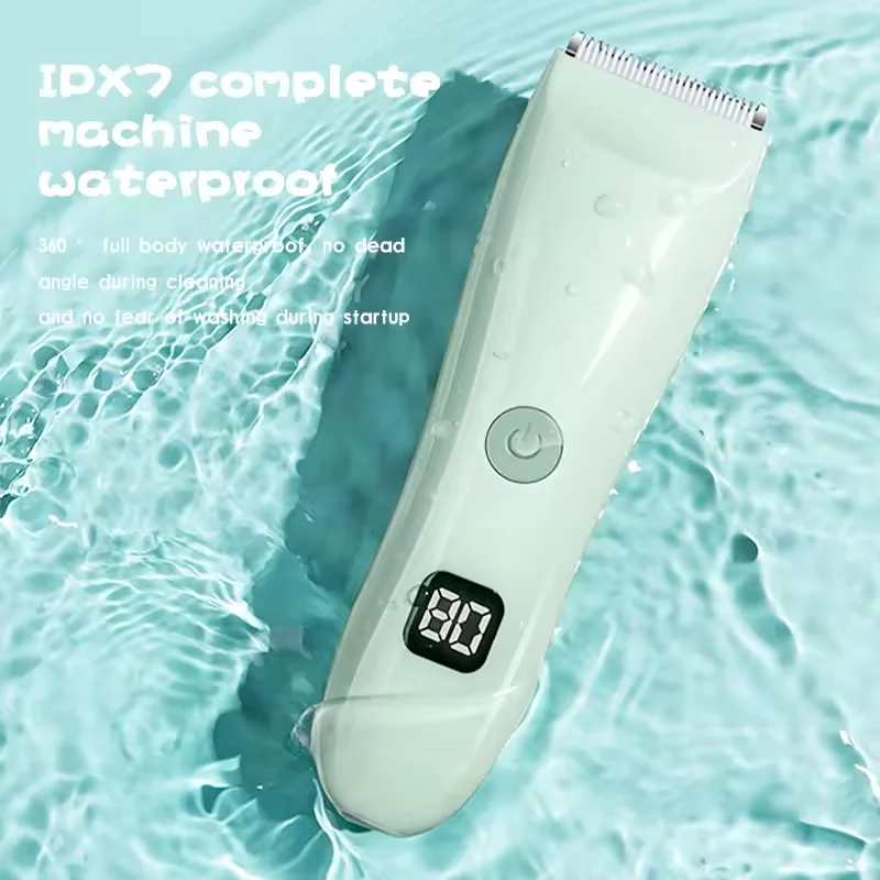 WAIKIL New baby electric hair clipper with low noise ceramic blade trimmer USB charging waterproof and silent hair clipper 6
