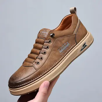 Scarpe da guida comode da uomo di marca di lusso Scarpe da uomo nuove Scarpe da uomo leggere in pelle da uomo 2025 Scarpe casual da uomo classiche 1