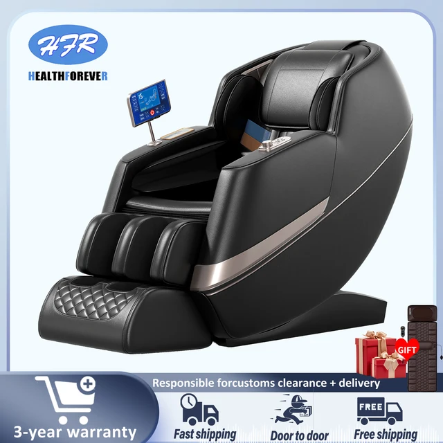 massage chair 4d zero gravity 3 year warranty Fully Automatic HiFi Bluetooth Heating Thai Stretch Electric massage chairs sofa