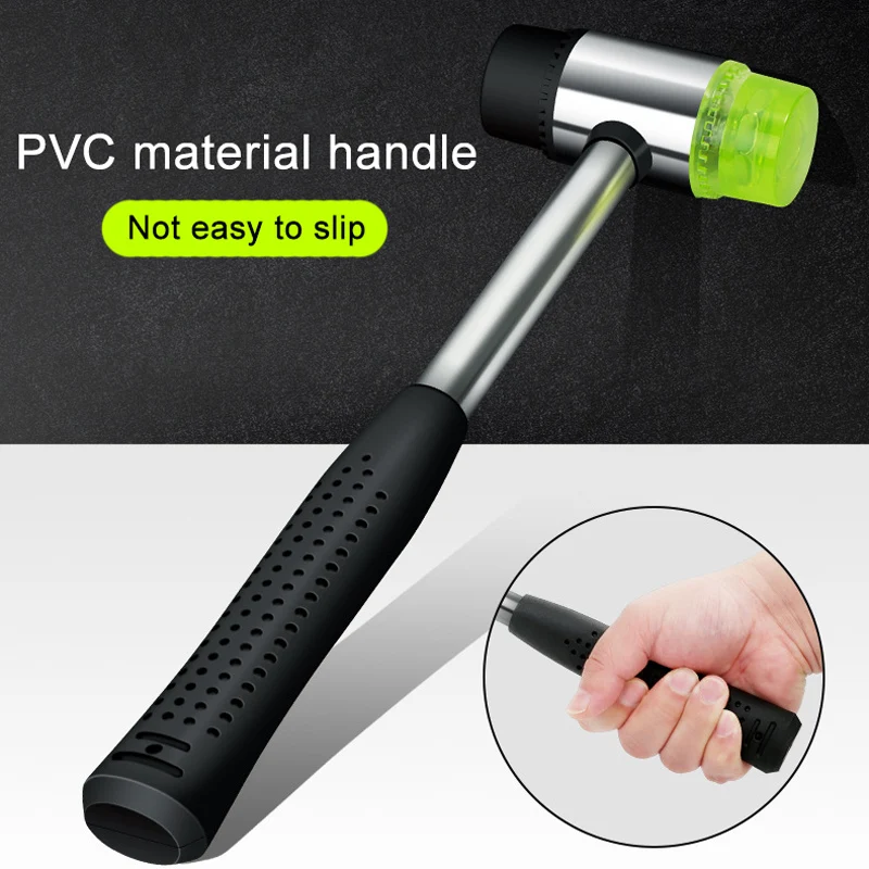 25mm 30mm 40mm Rubber Hammer Double Faced Work Glazing Window Nylon Hammer with Round Head and Non-slip Handle DIY Hand Tool 2
