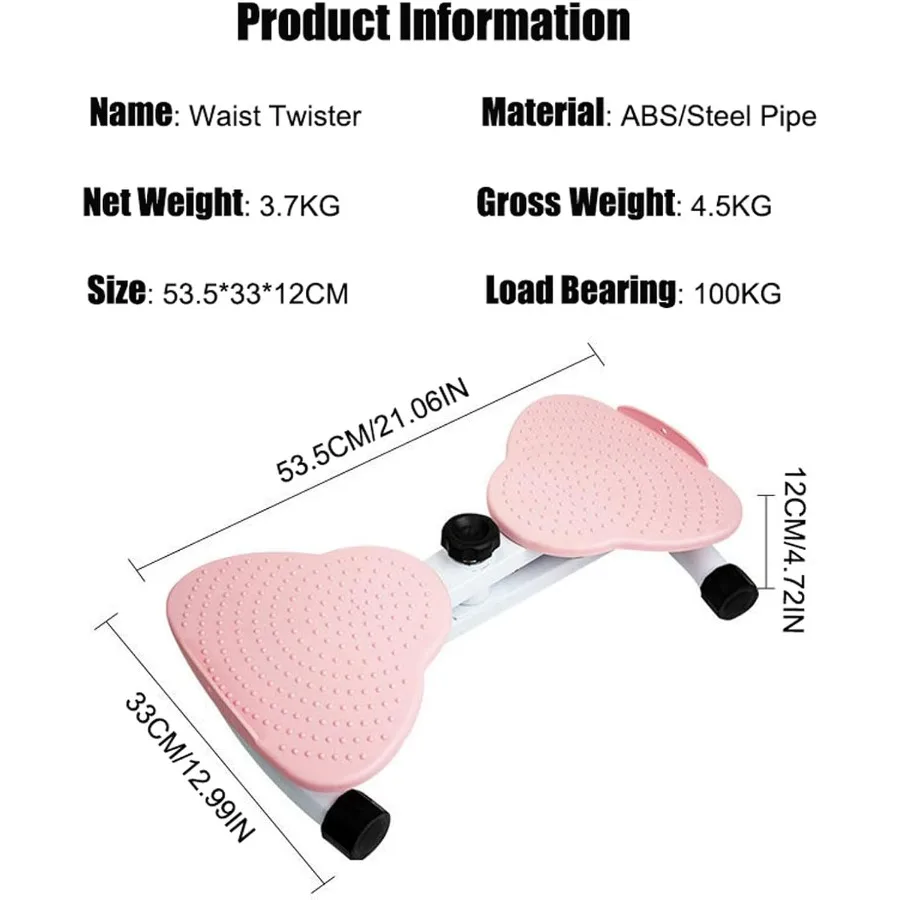Waist Twisting Machine Twist Board for Abs Training, Legs, Buttocks, Hip Exercise, Handles, Waist Sculptor Machine Twiister for