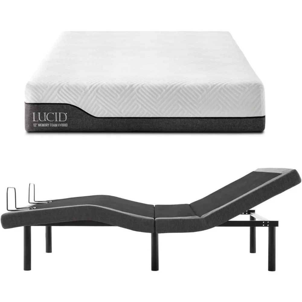 

Twin XL Size Mattress,Bamboo Charcoal and Aloe Vera Infused,Memory Foam and Encased Springs,Medium Plush Feel,Bed a Box Mattress