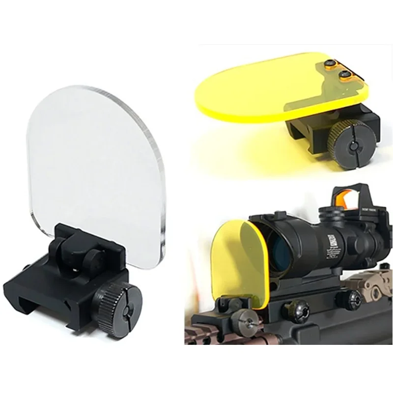 Scope Mount Tactical Flip Up Transparent Bulletproof Lens Protector Cover Airsoft Riflescope Hunting Red Dot Sight Accessories
