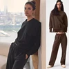 AL Round Neck Goddess Yoga Autumn/Winter Neutral Sportswear Fashion Casual Solid Color Long Sleeve Top Comfortable Sweatshirt 1