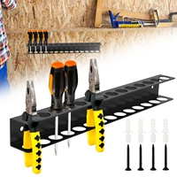 Screwdriver Organizer 14/23 Holes Wall Mounted Screwdriver and Pliers Holder Rustproof Iron Screwdriver Rack Space Saving Wall 1