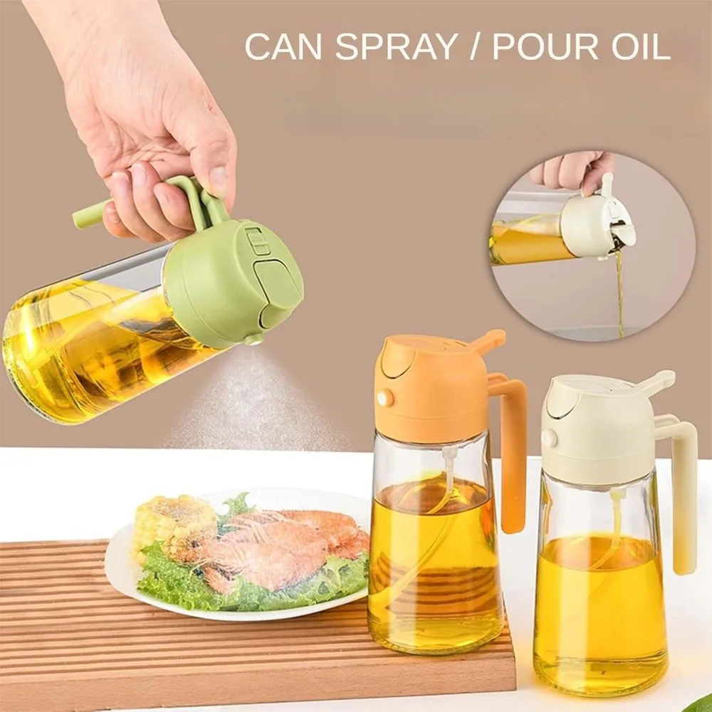 Pulvérisateur d'huile d'olive de cuisson en plastique 2 en 1, 500ml, 1 à 4 pièces, Spray d'huile de cuisson pour friteuse à Air de cuisine, cuisson, salade, grillades, barbecue