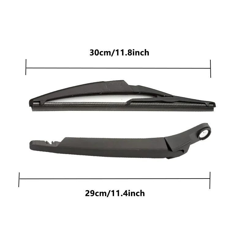 11" Rear Windscreen Wiper Blade And Arm For Peugeot 407 SW 407SW (6E) 2004-2011 Back Window Windscreen Glass Blades accessories 3