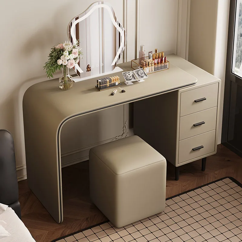 

Mirrored Vanity Table Long Origanizer Mordern Vintage Maroon Miniature Next Bed Dressers Minimalist Commode Small Furniture