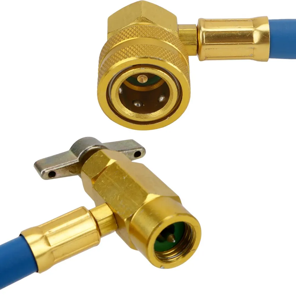 Refrigerant Charging Pipe R134a Refrigerante Open Valve Charging Pipe Freon R134a Air Conditioning Recharge Hose Car Air Conditioner Tools