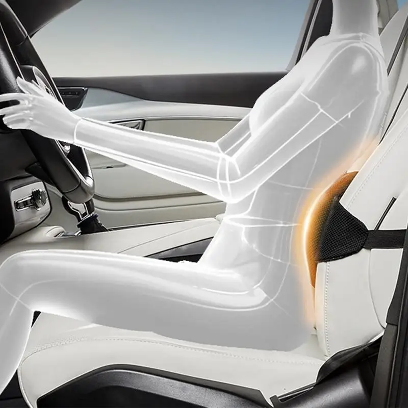 인체 공학적 등받이 쿠션 허리 베개 자동 좌석 등받이 쿠션 메모리 폼 자동차 의자 용 요추 지원 사무용품