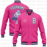 Custom White Purple-Gold Varsity Letterman Jacket | Two-Tone Bomber Full-Snap - Image 5
