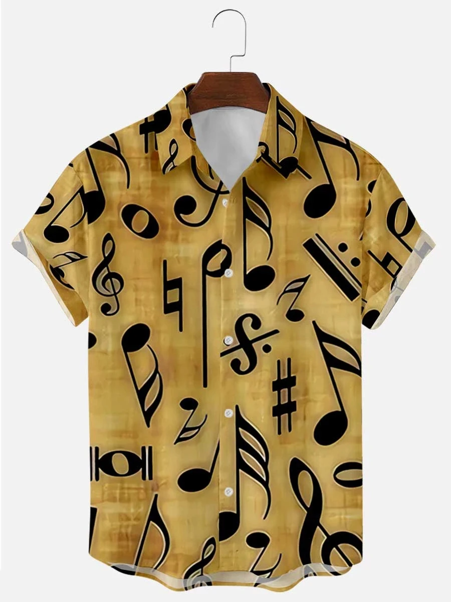 2022 Hawaiian Shirt for Men Orange Green Striped Refreshing Beach Style Fashion Trend Shirt Men and Women Seaside Holiday Shirt