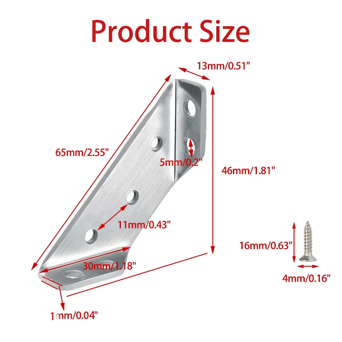 Corner Code Heavy Duty Shelving Angle Brace Cupboard Trapezoid Bracket Stainless Steel Brackets Furniture Fastener 10/20/40 Pcs stainless steel angle bracket,angle bracket