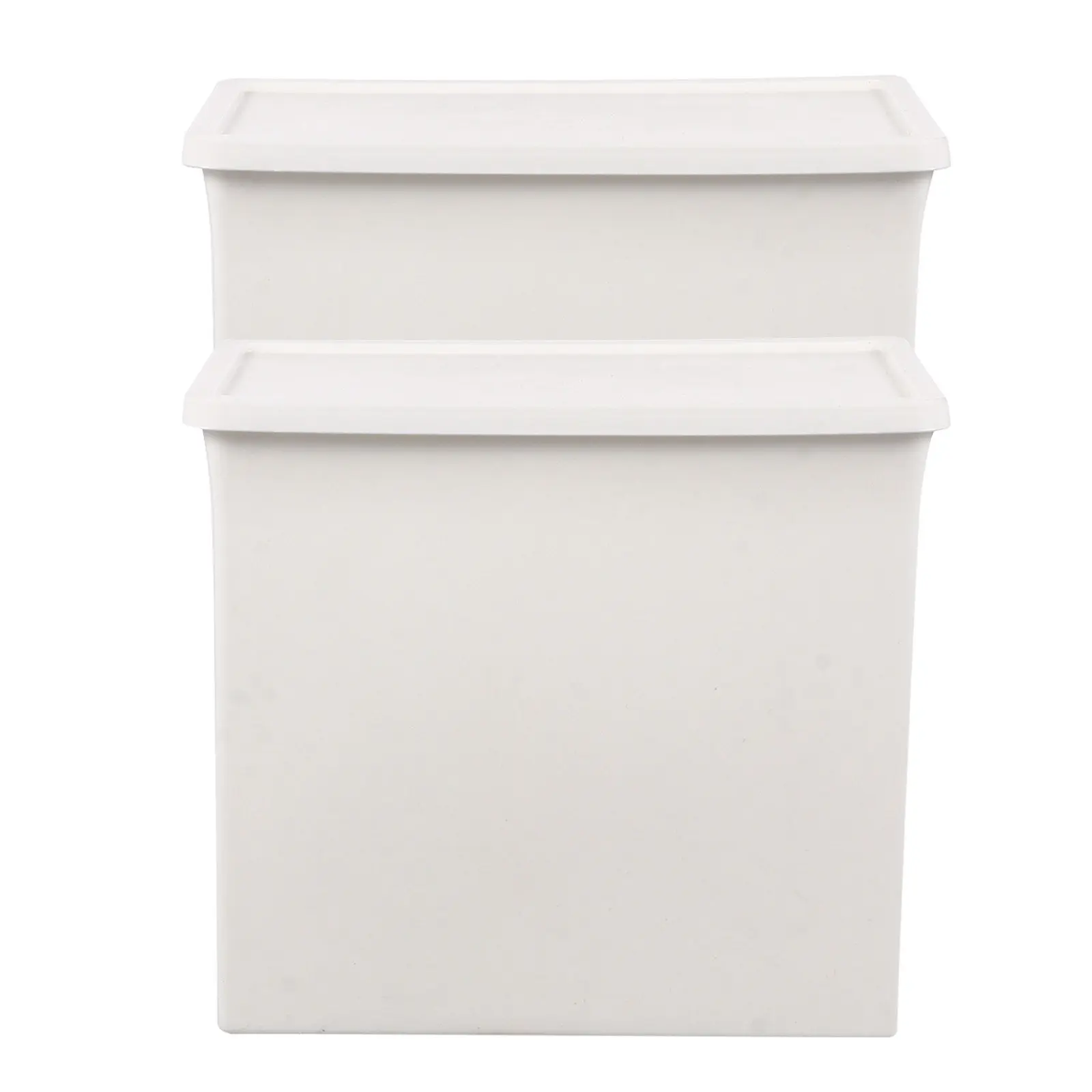 2개입 헤비듀티 플라스틱 수납함, 책상, 침대 옆, 소파, 가정, 사무실, 침실, 학생 기숙사용 잡화 정리함