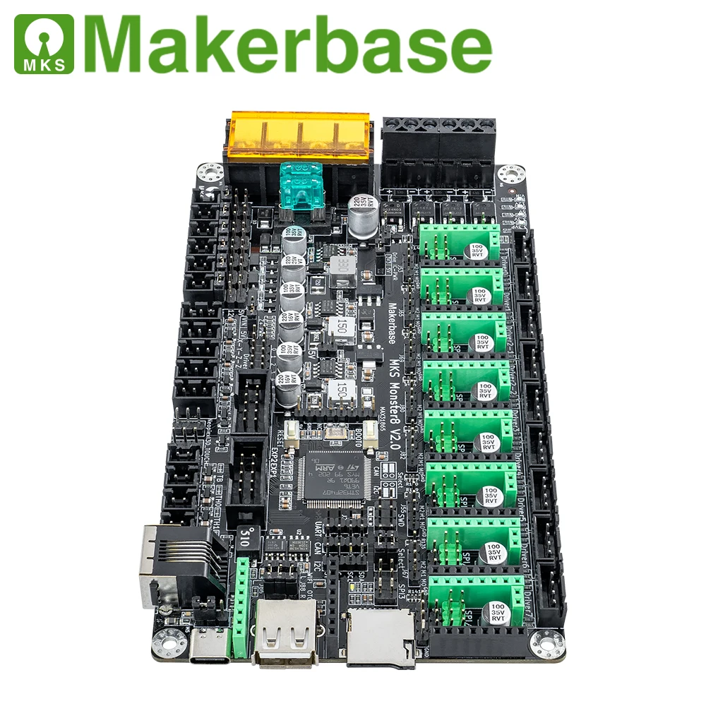 Makerbase-mks Monster8 v2 Cartão de Controle 3d Peças da Impressora Tmc2209 para Voron vs Polvo Aranha 32bit - Imagem 2