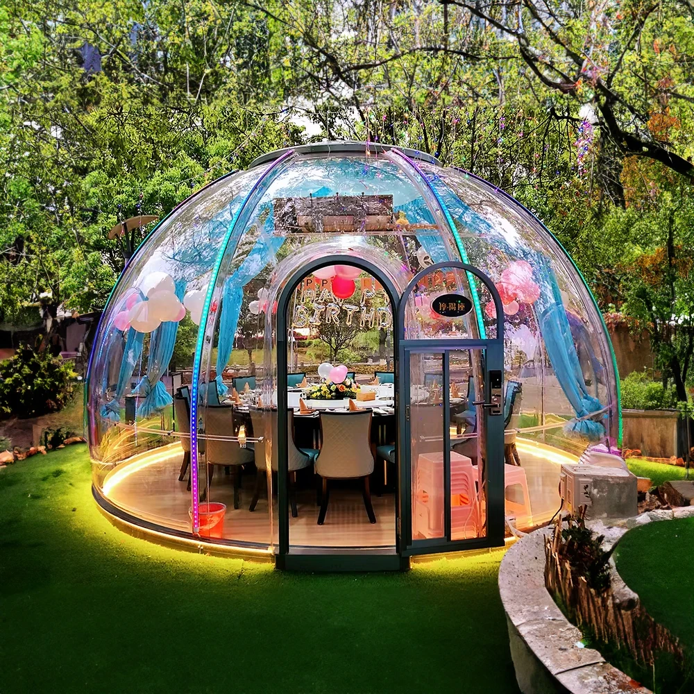 Outdoor Bubble Camping Transparent Starry Sky Dome Tent Igloo Tent Waterproof PC Dome Tent 5 years free warranty 1