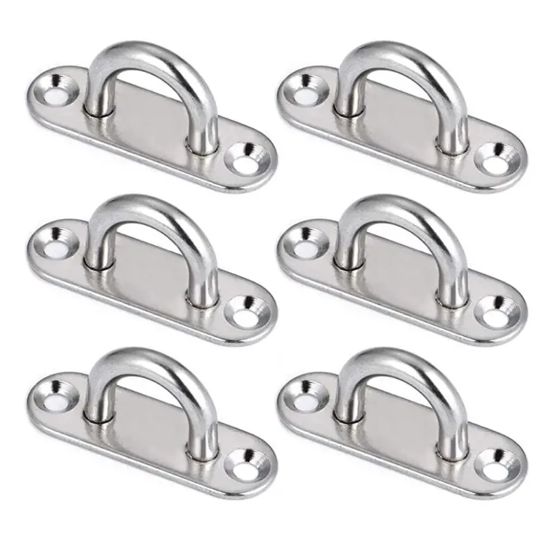 304-M6 M5 M8 Oval Eye Board Marine Fastening Set Boat Shade Sail Mounting Fastening Set 304 Marine Grade Stainless Steel