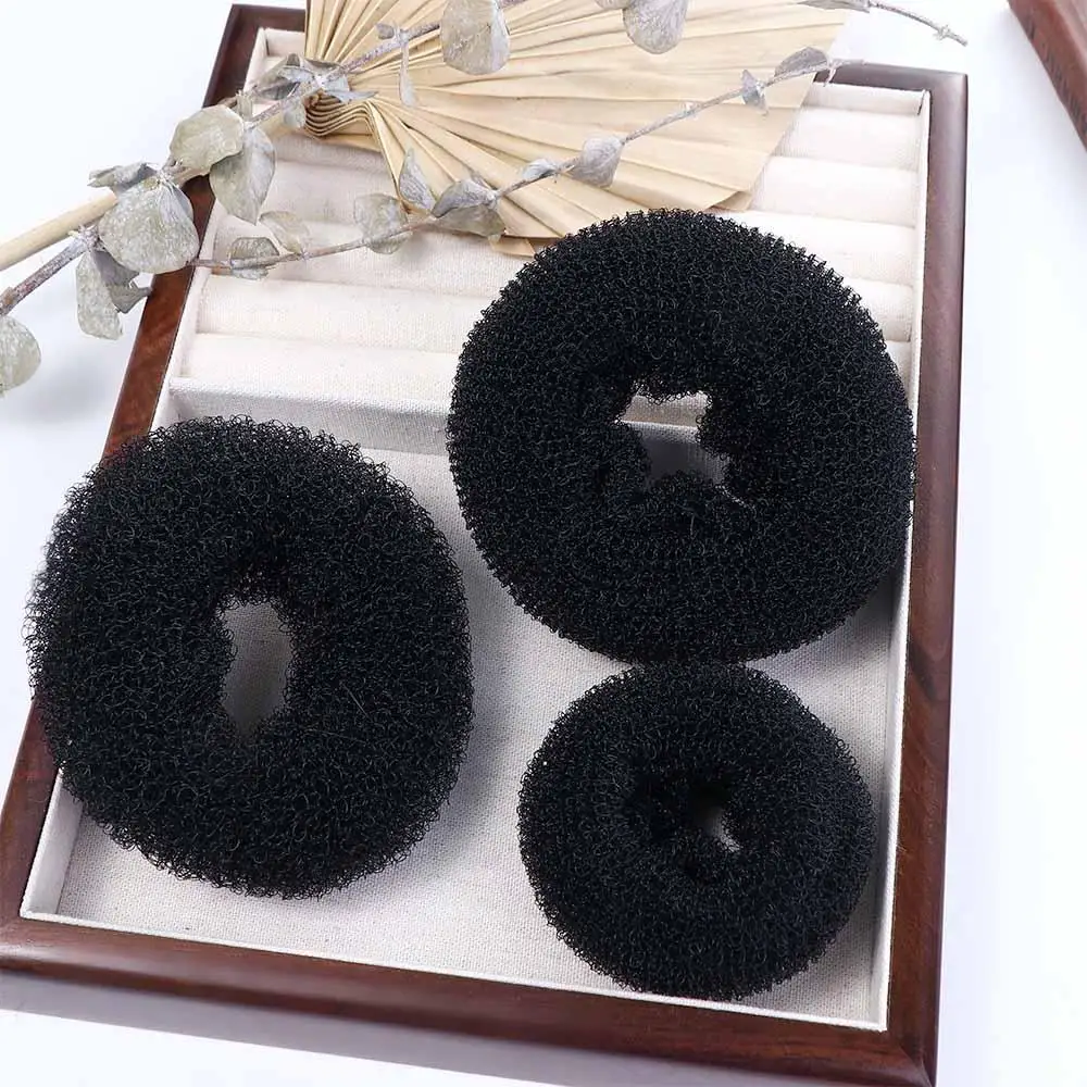 

Foam Sponge Female Hair Accessories Girls Women Hair Ring Hairstyle Tools Bird's Nest Bun Maker Korean Style Ponytail Holder