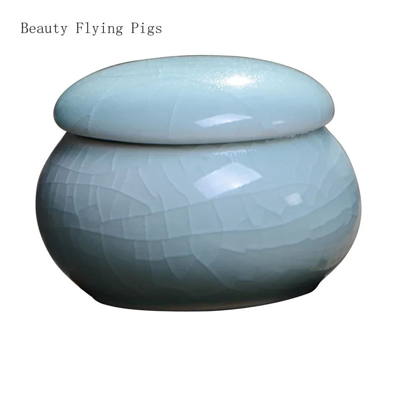 4pcs/lot ceramic mini tea cans sealed cans of fragrant powder ceramic pill pearl powder portable travel storage tank