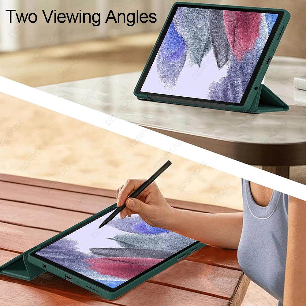 Slim Lightweight Trifold Stand Cover with Soft TPU Back and Auto Sleep/Wake Function