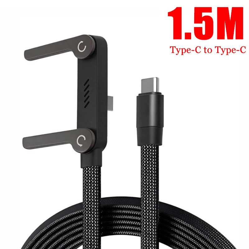 ตัวเลือกสินค้า สายชาร์จ USB-C 2 เมตร พับได้ ชาร์จเร็ว ใช้ได้กับมือถือหลายแบรนด์