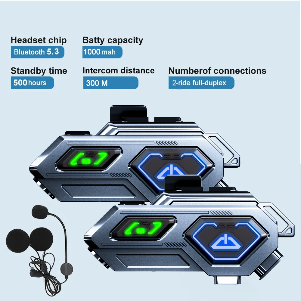 

Bluetooth-гарнитура C8 Pro для мотоциклетного шлема, 1/2 м