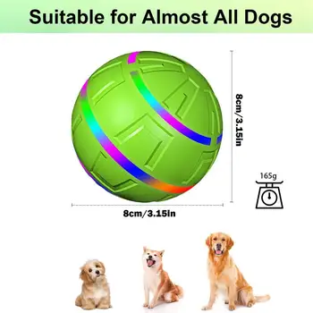 Automatic Dog Toy Bright Led Lights Interactive Enrichment Puppy Toys Interactive Ball For Playful Engagement Remote Control 6