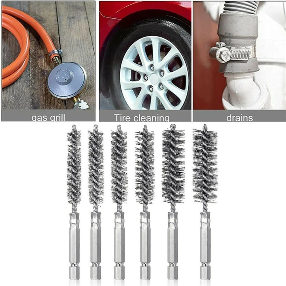 

Hexagonal Rod Drilling Brushes Reusable Deburring Electric Drill Brush Impact Drill Supplies