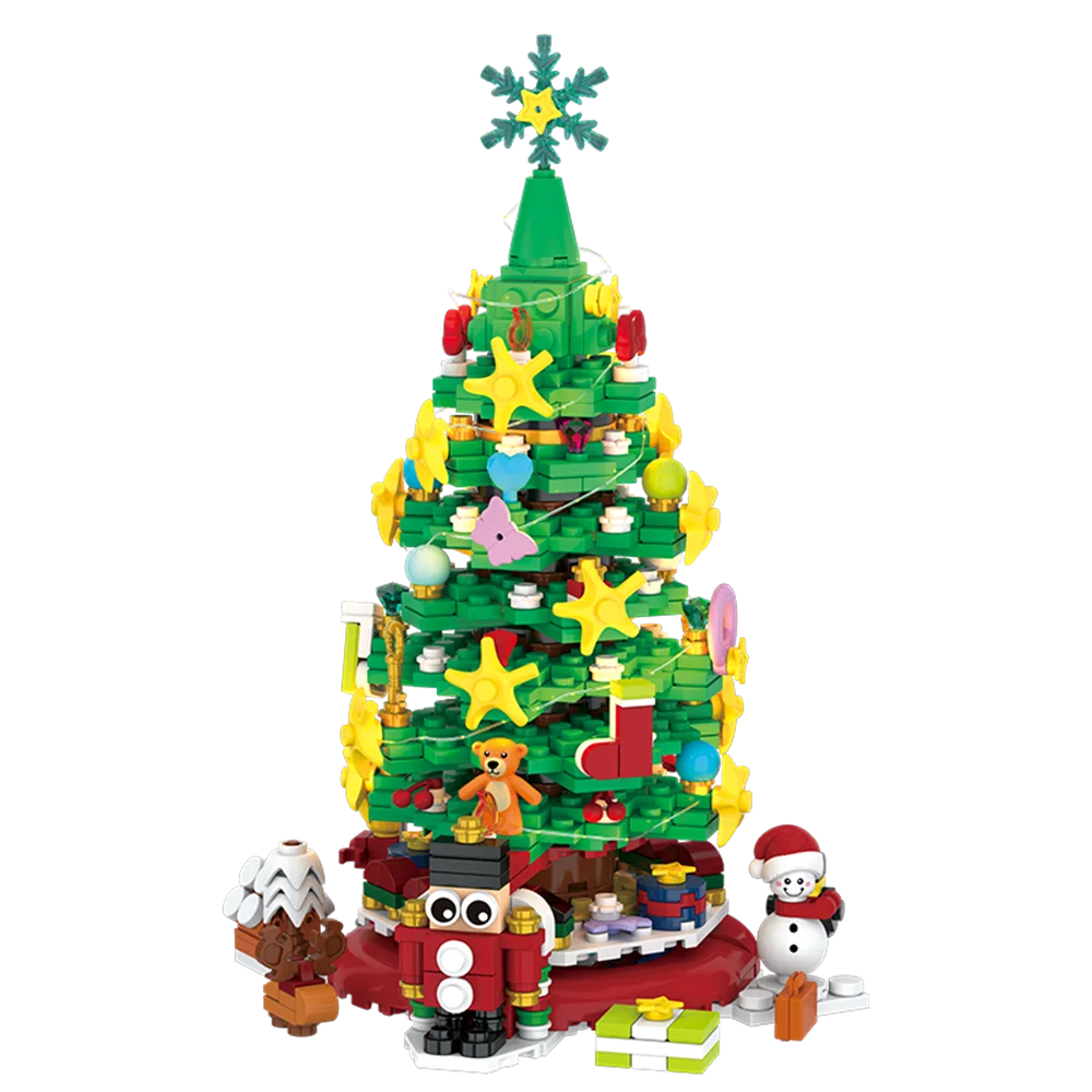Christmas Tree Building Blocks Bricks DIY Decoration Desktop Ornament ...