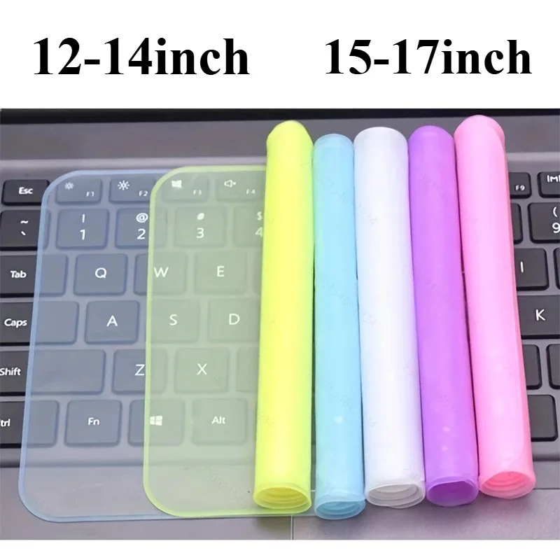 Universal Laptop Keyboard Protector 12-17 Inch Silicone Keyboard Cover 1pc