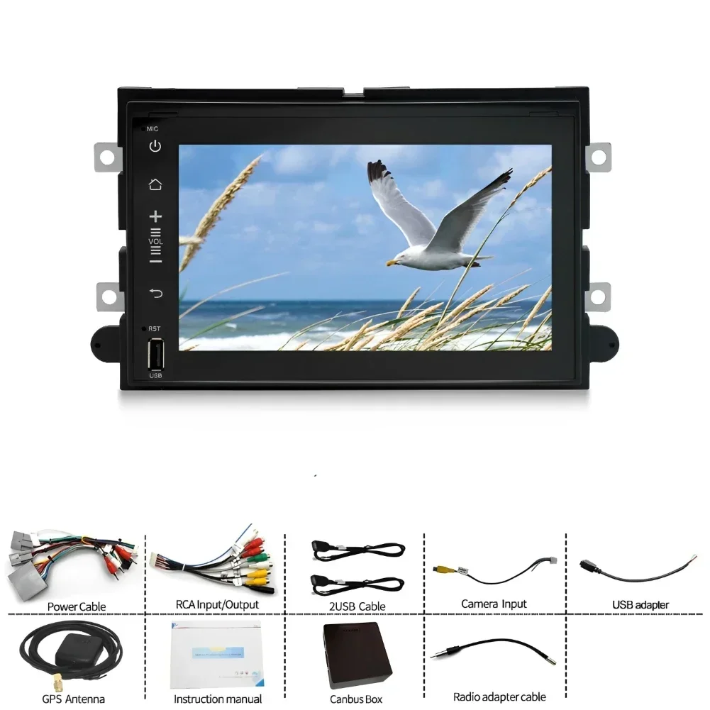 7 Inch Android 13.0 2+32GB For Ford F250 2004-2014 Car GPS Navigation Multimedia Player Radio Tape Recoder Head Unit DSP Carplay