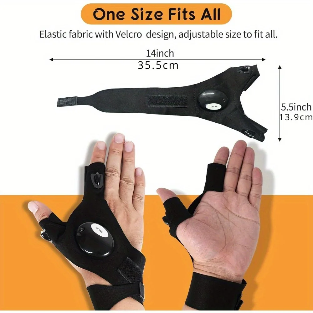 LED Flashlight Gloves, Day Gifts for Man Boyfriend Husband Dad, Unique Man Gifts, Cool Gadget for Repairing Cars 3