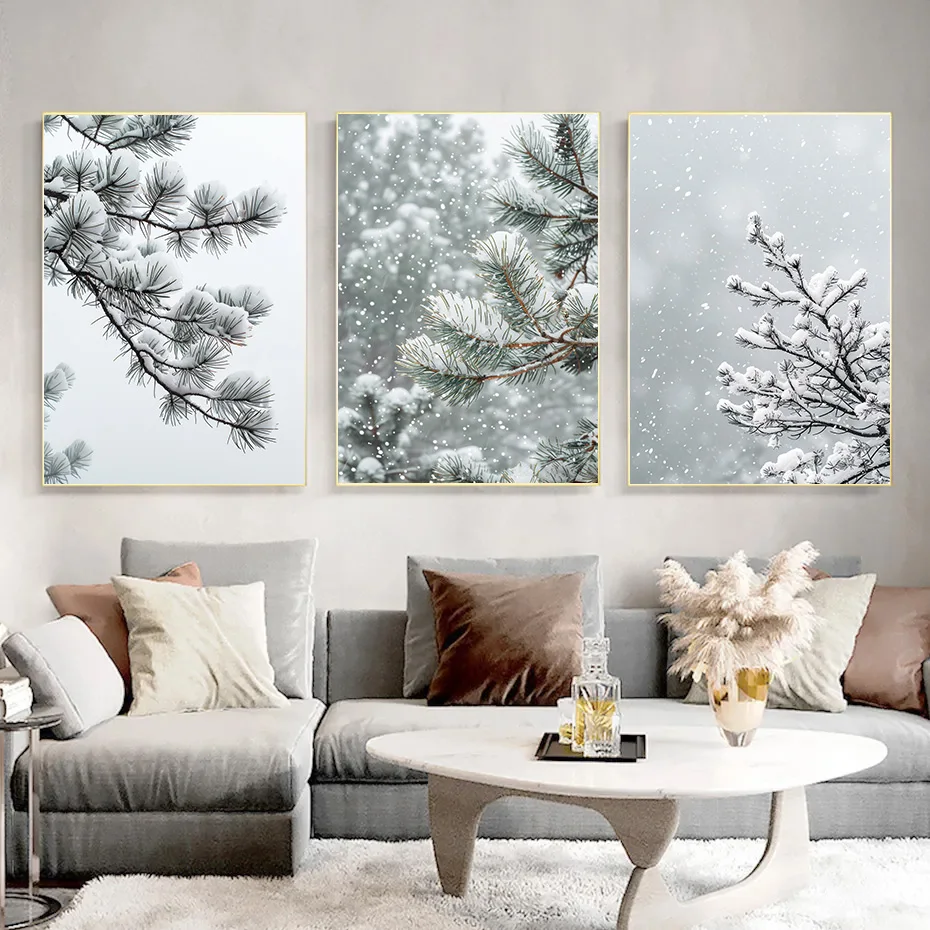 

Beautiful Decoration Home Decor Interior Paintings Snowfall Snowy Scenery Posters for Wall Decoration Painting 1pcs Room Bedroom