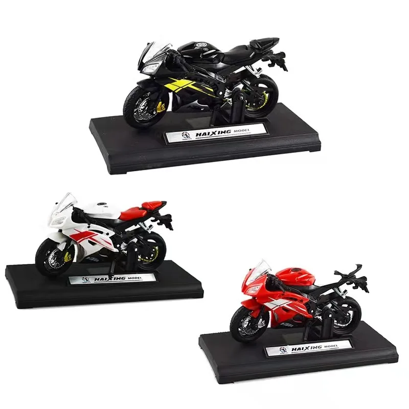 1:18 Scale Yamaha R6 Alloy Scooter Sport Bike Figurines Diecasts Kids Toy Motorcycle Racing Model Replicas Collect Gift for Boys 1