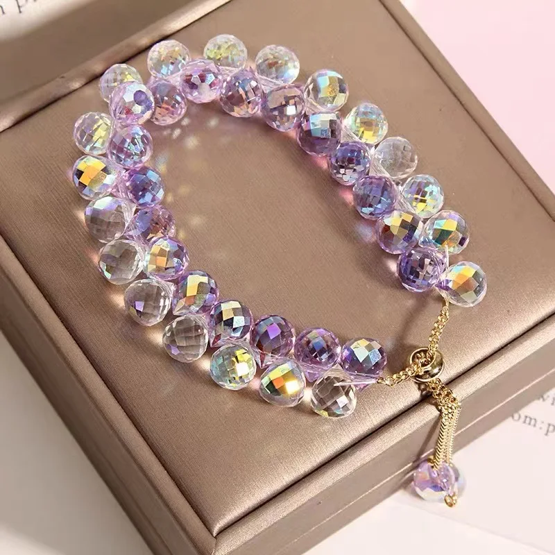 A trendy fashion accessory - an Austria Fashion Artificial Crystal Bracelet for Women in a box.