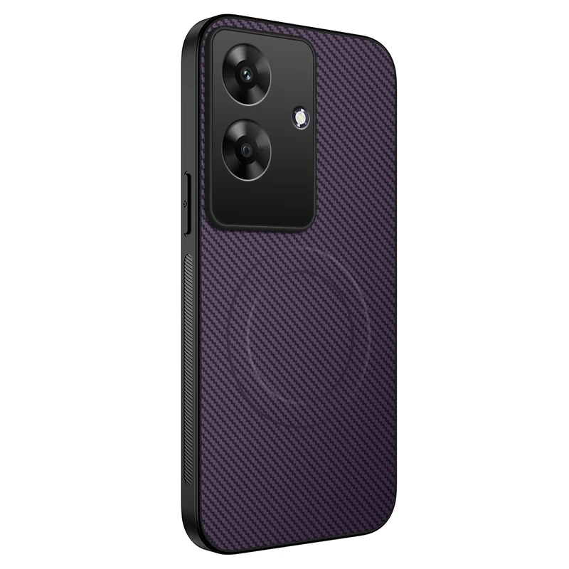 Luxury Carbon Fiber Slim Case with Magnetic Shockproof Camera Protection