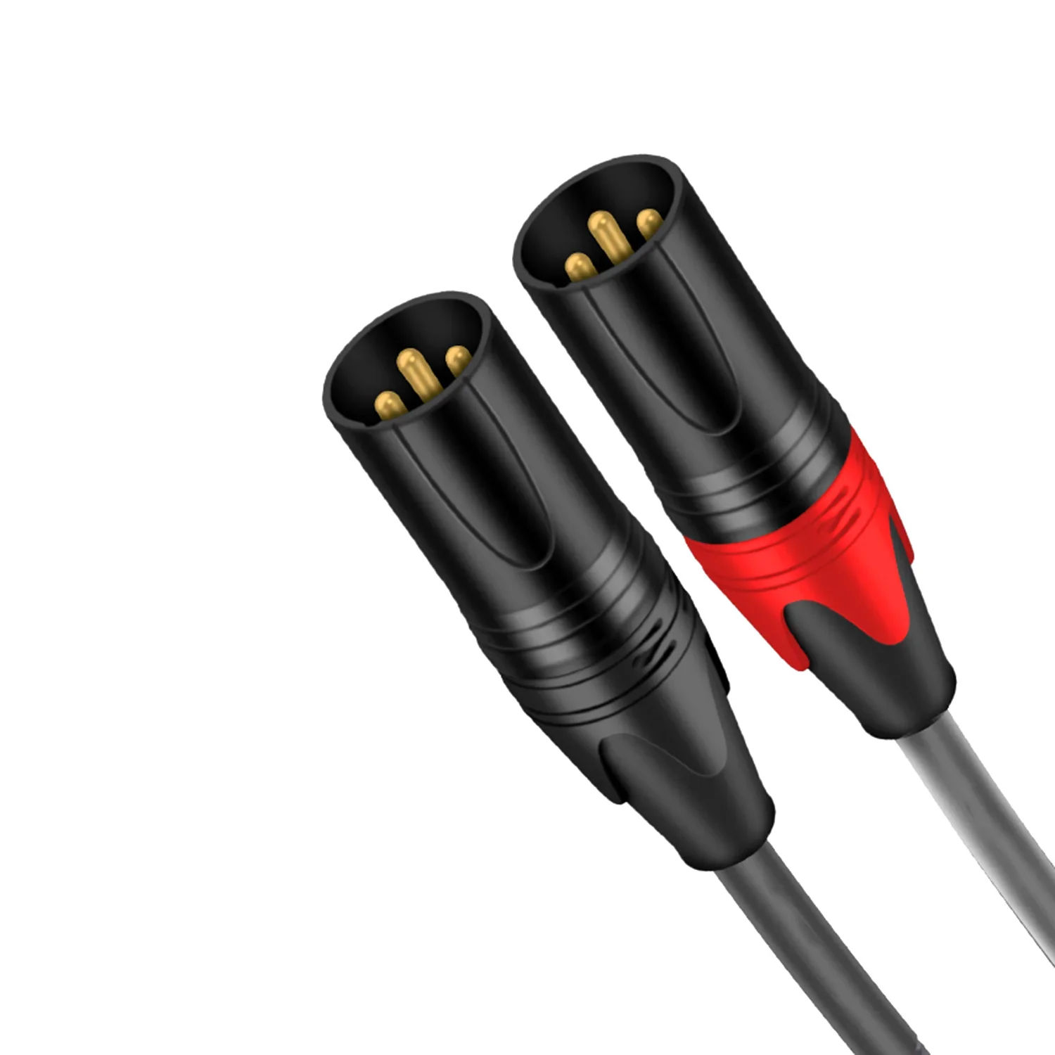 Dremake-cabo de Áudio Y-splitter Macho para Xlr Cabos de Microfone M-f Plug Alumínio Metal Shell 6.5 mm - Image 2