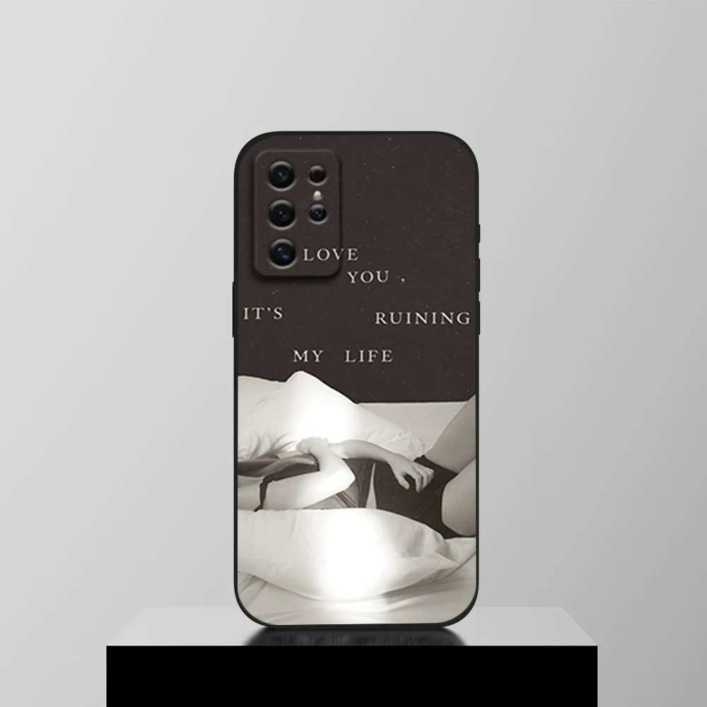 thumbnail image 1 of Funda para teléfono Singer T-Taylor TTPD S-Swifts para Samsung S22 S23 A73 A72 A71 A54 A53 E ULTRA carcasa blanda negra, 1 of 4