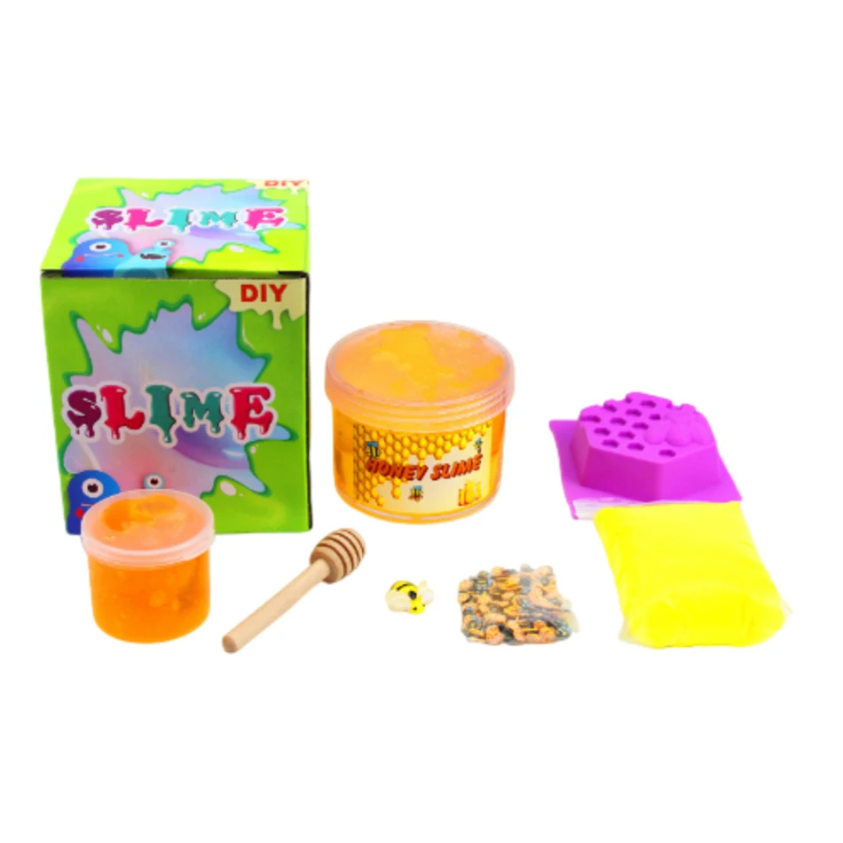 Honey Slime Set Honeycomb Slime Toy Stretchable DIY Transparent and Clay Simulated Handmade Toy Clay slime toy