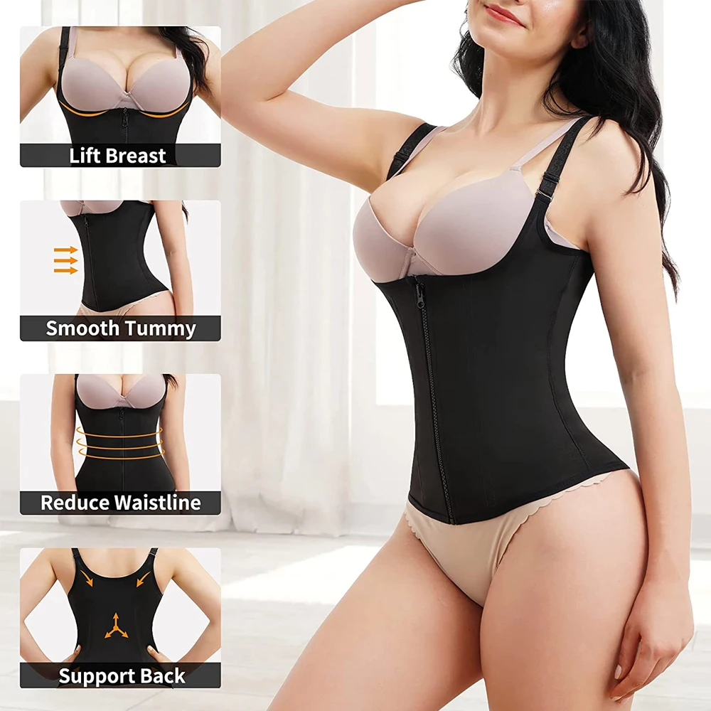 Cinturones de entrenamiento deportivo para mujer, corsé con gancho de  cremallera, chaleco recortador, camiseta sin mangas, faja para moldear el  cuerpo, perder peso y adelgazar - AliExpress