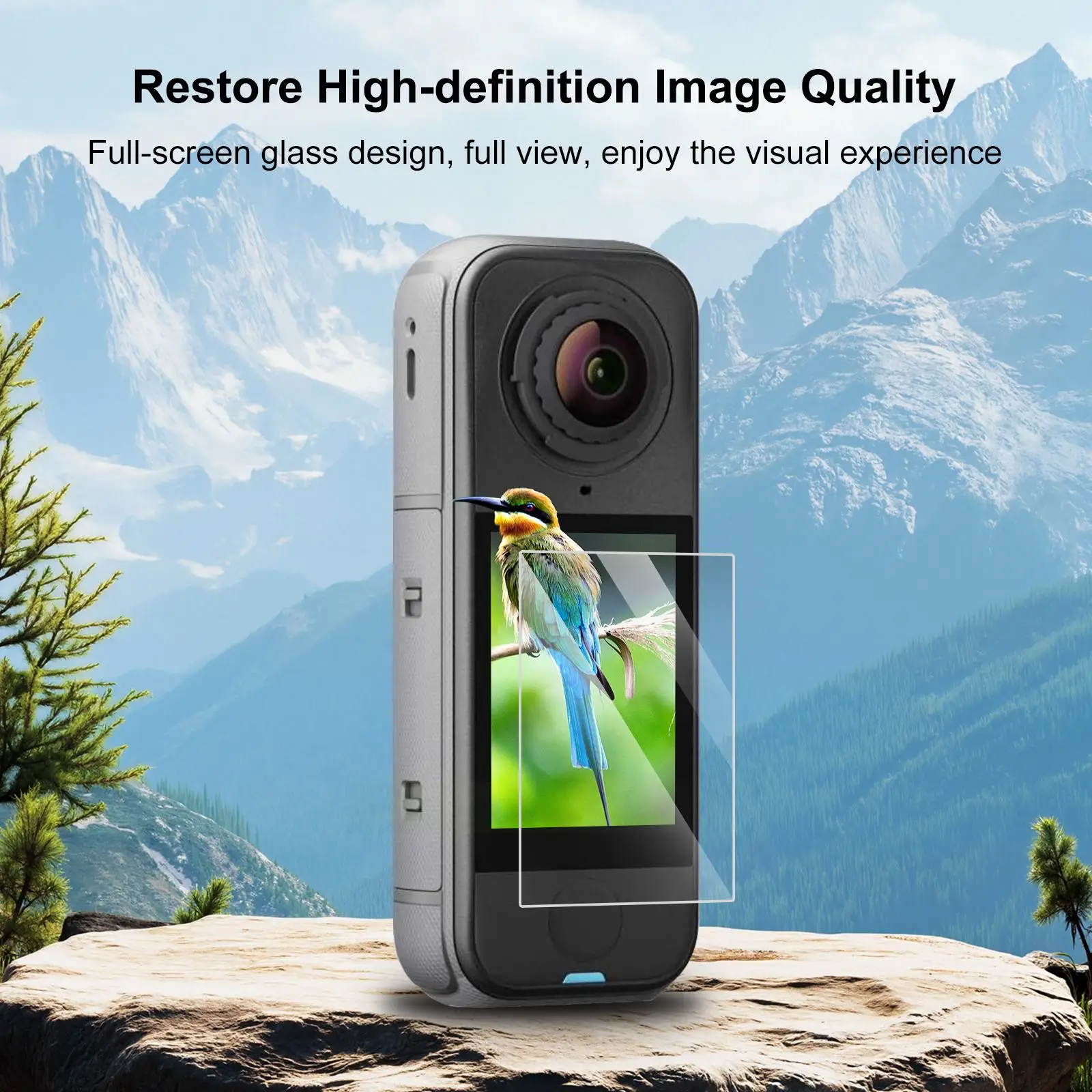 For Insta360 X4 Air PULUZ HD Screen Tempered Glass Film