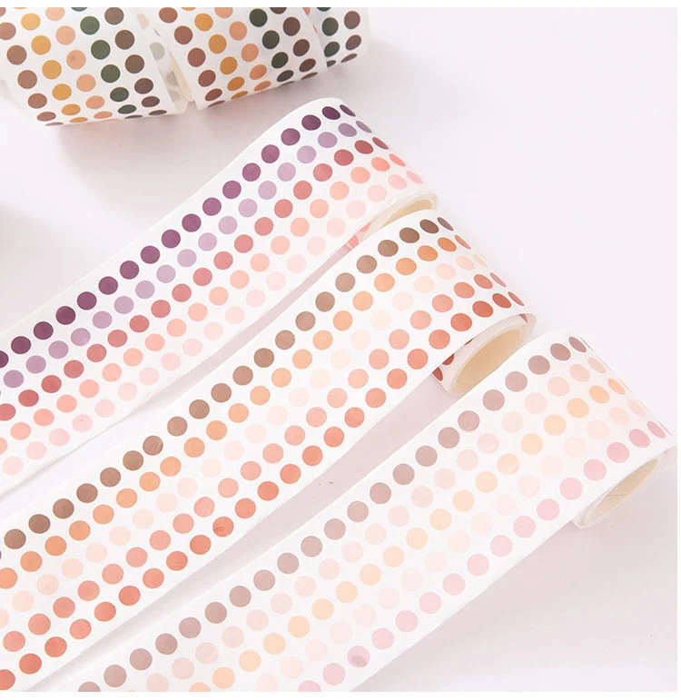 3 m Papier Washi Tape Dot dekorative selbstklebende Maskierung Scrapbooking Album Briefpapier Klebeband Briefpapier Aufkleber Foto Tagebuch – Detail 19