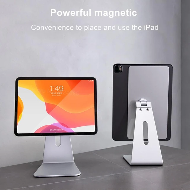 Lululook Magnetische Desktop Halter Tablet Ständer Für 11 12,9 zoll iPad  Pro Air 5 Aluminium Stehen 360 Grad Rotation Magnet halterung - AliExpress
