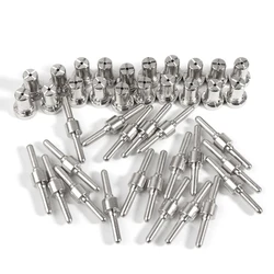 Compact Stainless Steel Extended Long Plasma Cutter Tip Electrodes & Nozzles Kit Drop Shipping