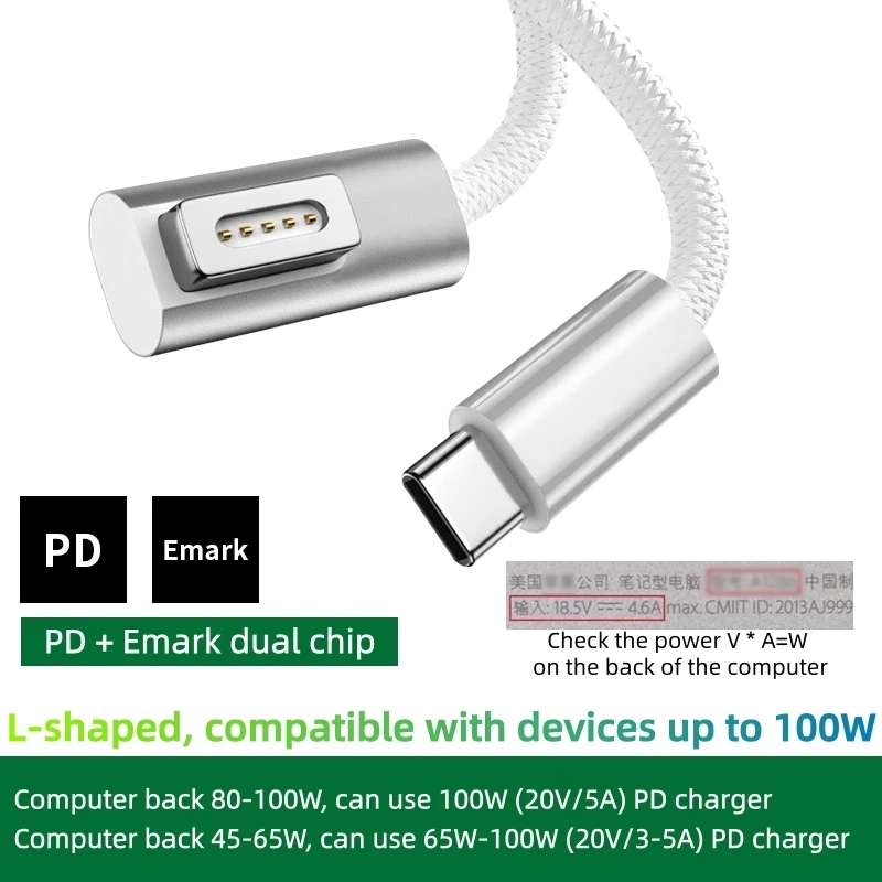 Magnetic Braided USB-C to Magnetic Charging Cable