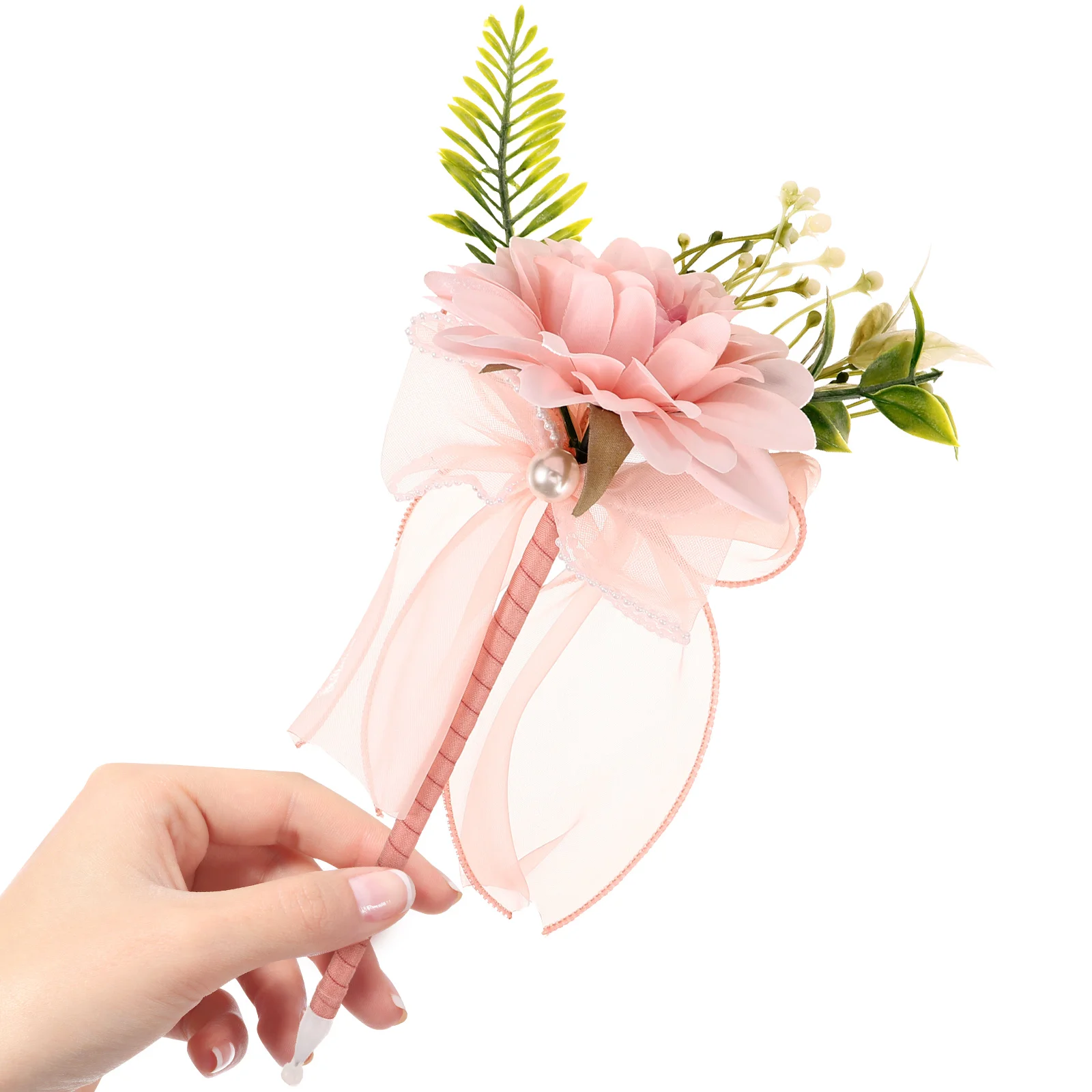인조 꽃 탑 볼펜, 블랙 젤 잉크 펜, 노벨티 꽃펜, 가정 사무실 학교 선물 용품, 어머니